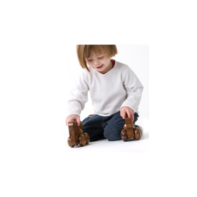 As of 1 - wooden toys in dark natural wood