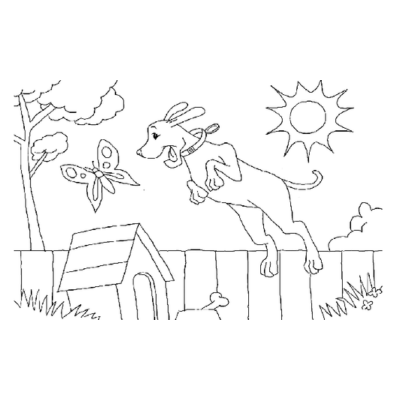 Woodix Toys free colouring page - dog - Woodix Toys